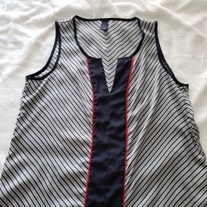 Red, white, and blue Gap sleeveless shell